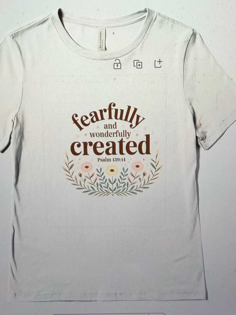 Fearfully and Wonderfully Created Tee - Cream